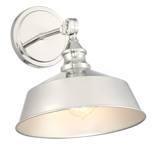 1-Light Wall Sconce in Polished Nickel (M90090PN)