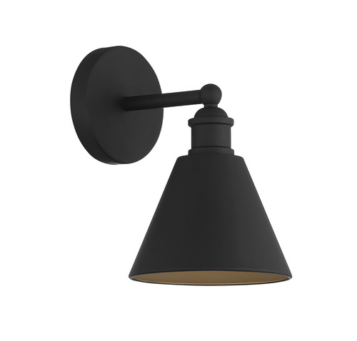 1-Light Wall Sconce in Matte Black (M90087MBK)