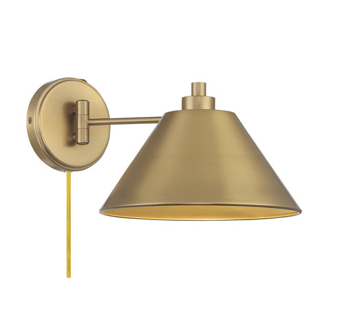 1-Light Wall Sconce in Natural Brass (M90086NB)