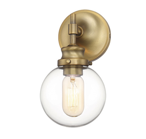 1-Light Wall Sconce in Natural Brass (M90024NB)