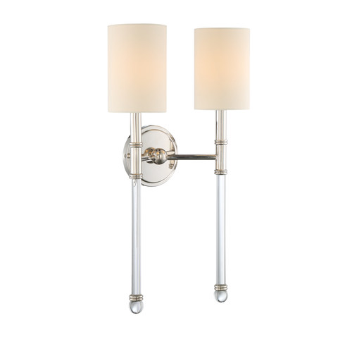 Fremont 2-Light Wall Sconce in Polished Nickel (9-103-2-109)
