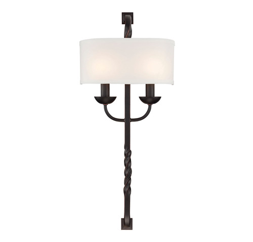 Oberon 2-Light Wall Sconce in Slate (9-5950-2-25)