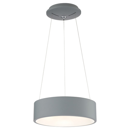 Radiant Gray Dual Voltage LED Pendant (50942LEDD-GRY/ACR)