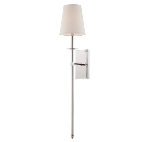 Monroe 1-Light Wall Sconce in Polished Nickel (9-7144-1-109)
