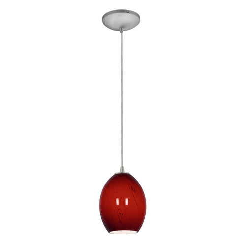 Brandy FireBird Brushed Steel LED Pendant (28023-4C-BS/RUSKY)