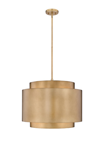 Harlech 4 Light Pendant in Rubbed Brass (739P32-RB)