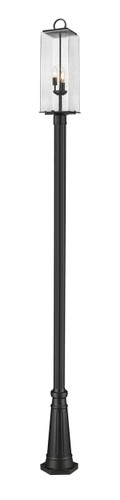 Sana 3 Light Outdoor Post Mounted Fixture in Black (592PHBR-519P-BK)