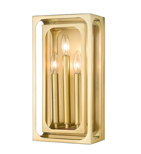 Easton 3 Light Wall Sconce in Rubbed Brass (3038-3S-RB)