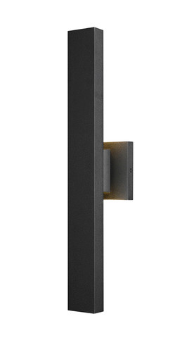 Edge 2 Light Outdoor Wall Sconce in Black (576S-2-BK-LED)