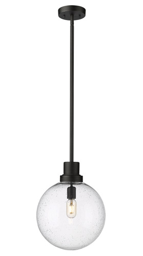 Laurent 1 Light Outdoor Pendant in Black (599P12-BK)