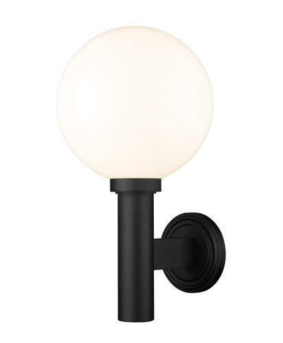 Laurent 1 Light Outdoor Wall Sconce in Black (597B-BK)