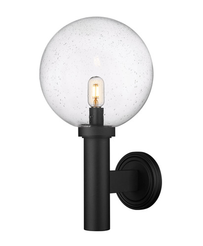 Laurent 1 Light Outdoor Wall Sconce in Black (599B-BK)