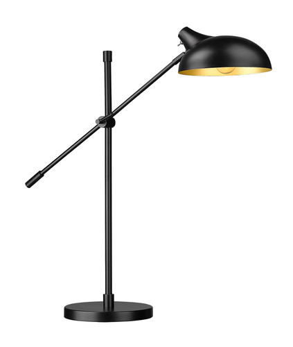 Bellamy 1 Light Table Lamp in Matte Black (1942TL-MB)