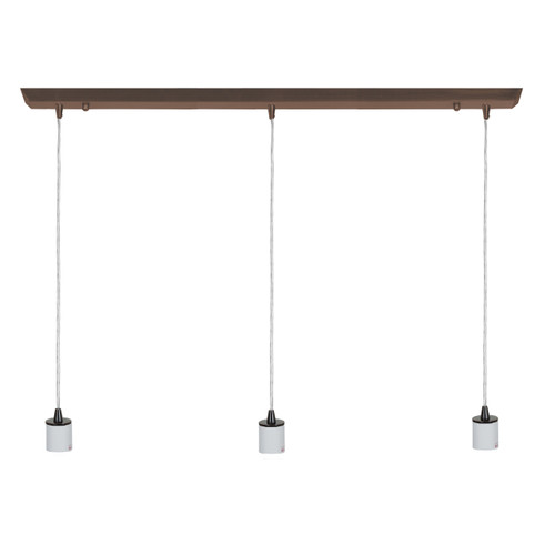 Trinity Oil Rubbed Bronze 3 Light LED Bar Pendant Assembly (52023LEDDFCLP-ORB)