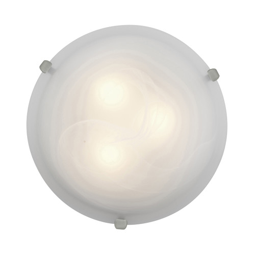 Mona Brushed Steel 2 Light Flush Mount (23019GU-BS/ALB)