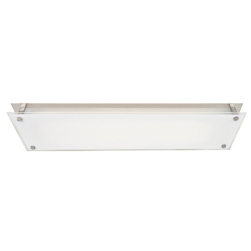 Vision Brushed Steel 1 Light Flush Mount (31029-BS/FST)