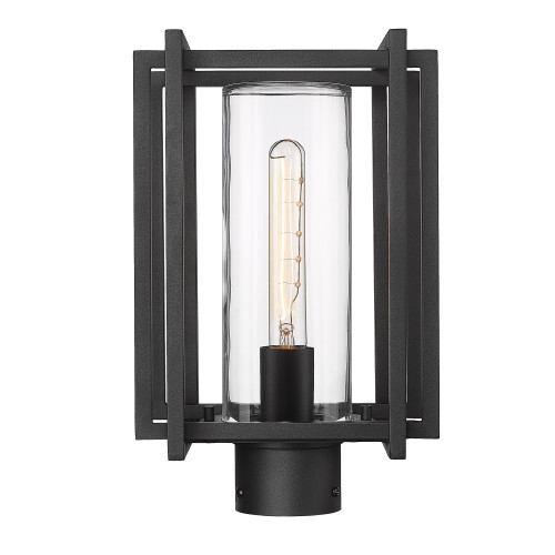 Tribeca NB Post Mount - Outdoor in Natural Black with Clear Glass Shade (6071-OPST NB-CLR)