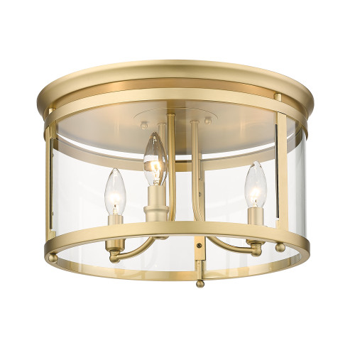 Payton BCB 3 Light Flush Mount in Brushed Champagne Bronze (1157-FM BCB)