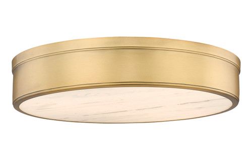 Anders 3 Light Flush Mount in Rubbed Brass (1944F22-RB-LED)