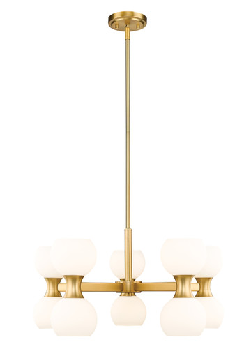 Z-Lite Artemis 10 Light Chandelier in Modern Gold (494-10MGLD)