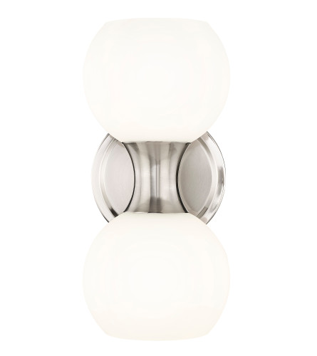 Artemis 2 Light Wall Sconce in Brushed Nickel (494-2S-BN)