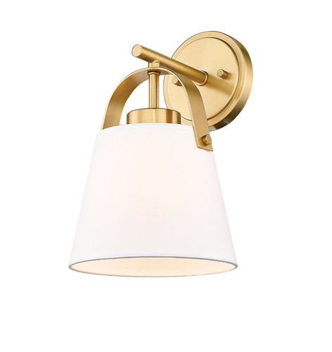 Z-Studio Linen Pendant 1 Light Wall Sconce in Heritage Brass (743-1S-HBR)