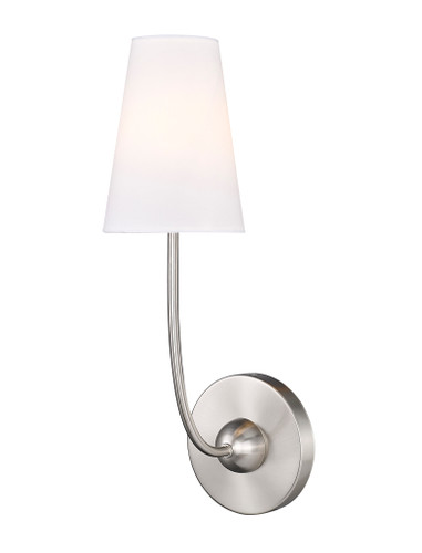 Shannon 1 Light Wall Sconce in Brushed Nickel (3040-1S-BN)