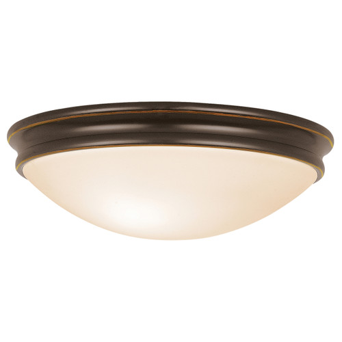 Atom Oil Rubbed Bronze LED Flush Mount (20726LEDDLP-ORB/OPL)