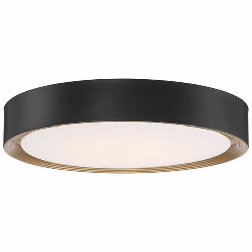 Malaga Matte Black LED Flush Mount (49972LEDD-MBL/ACR)