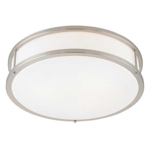 Conga Brushed Steel Flush Mount (50081-BS/OPL)