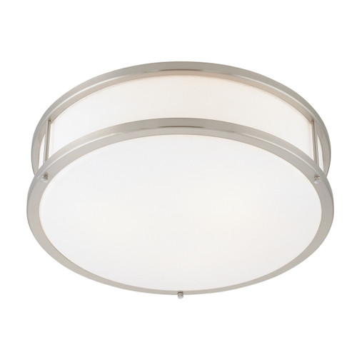 Conga Brushed Steel LED Flush Mount (50080LEDD-BS/OPL)