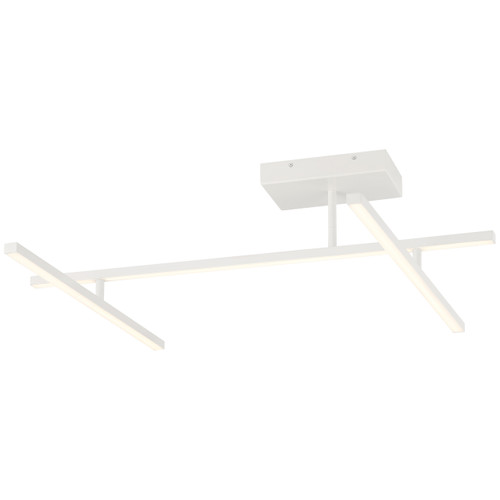 Duo Matte White Adjustable LED Semi-Flush (63078LEDD-MWH/ACR)