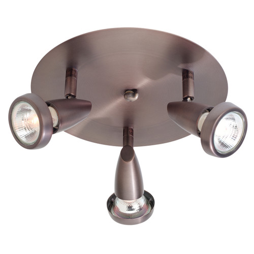 Mirage Bronze 3 Light Adjustable Flush Mount (52221-BRZ)