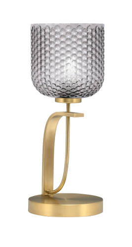 Cavella Accent Lamp In New Age Brass Finish With 7" Smoke Textured Glass (39-NAB-4912)