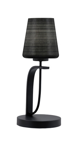 Cavella 1 Light Accent Lamp Shown In Matte Black Finish With 6" Black Matrix Glass (39-MB-4039)