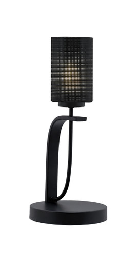 Cavella 1 Light Accent Lamp Shown In Matte Black Finish With 4" Black Matrix Glass (39-MB-4069)