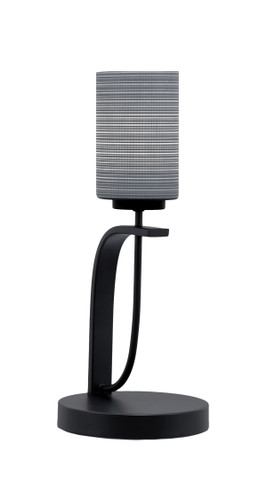 Cavella 1 Light Accent Lamp Shown In Matte Black Finish With 4" Gray Matrix Glass (39-MB-4062)