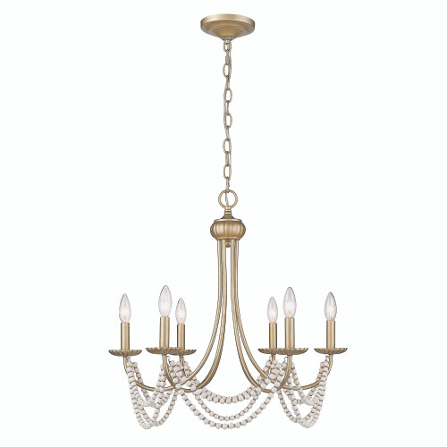 Serafina 6 Light Chandelier in Golden Aura (7646-6 GA)