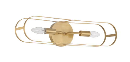 Mindful 2 Light Linear Sconce in Satin Brass (12820SB2)