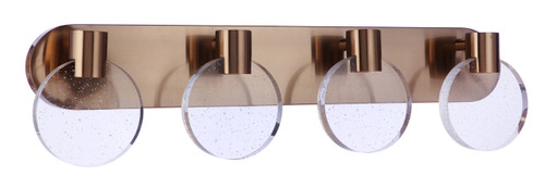 Glisten 4 Light LED Vanity in Satin Brass (15130SB-LED)