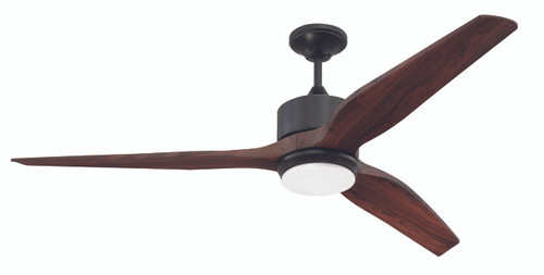 Mobi 60" Outdoor Fan in Oiled Bronze w/ Mahogany Blades (MOB60OB3)