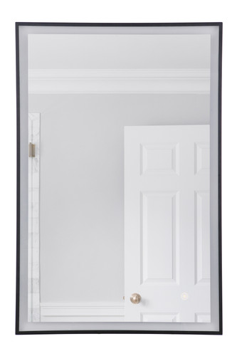 24" x 36" Black Frame Front Lit LED Mirror, Defogger & Dimmer, 3000K/4000K/5000K (MIR113-FB)