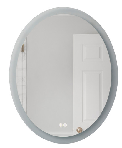 30" x 24" x 1.8" Oval Back Lit LED Mirror, Defogger & Dimmer, 3000K/4000K/5000K (MIR101-W)