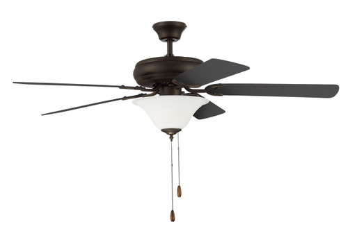 Decorator's Choice 52" Indoor Fan,  2-Lt Espresso, Walnut/Espresso Blades (DCF52ESP5C1W)
