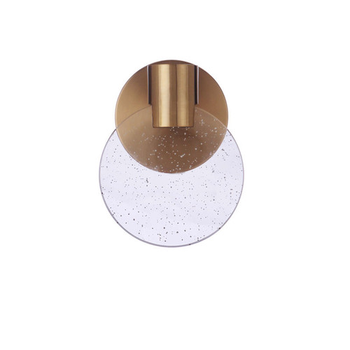 Glisten 1 Light LED Wall Sconce in Satin Brass (15106SB-LED)