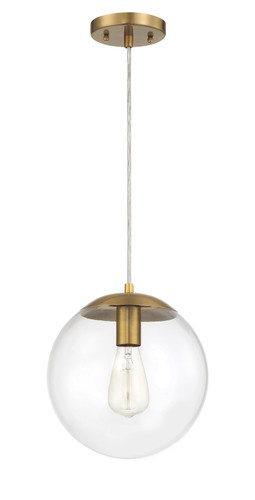 Gaze 1 Light 10" Pendant in Satin Brass (56891-SB)