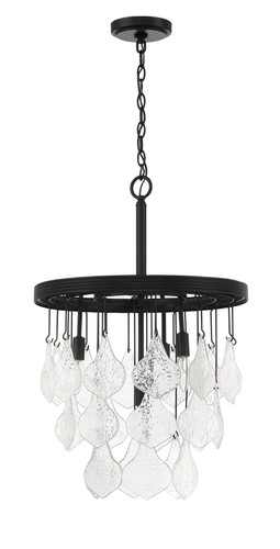 Vesi 4 Light Pendant in Flat Black (P980FB4)