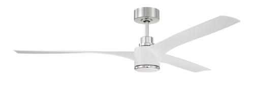 Phoebe 60" Outdoor Fan in White/Polished Nickel w/ White Blades (PHB60WPLN3)