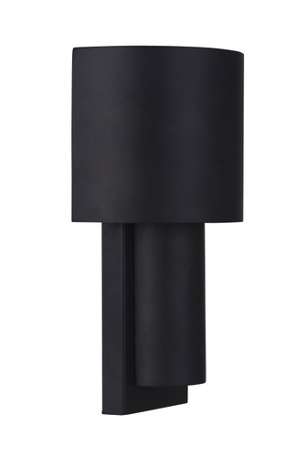 Midtown 1 Light Small Outdoor 2 Tiered LED Wall Mount in Midnight (ZA5102-MN-LED)