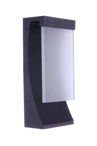 Vault 1 Light 15" LED Outdoor Wall Lantern in Midnight (ZA5814-MN-LED)